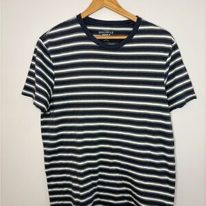 J. Crew Navy and White Striped Tee